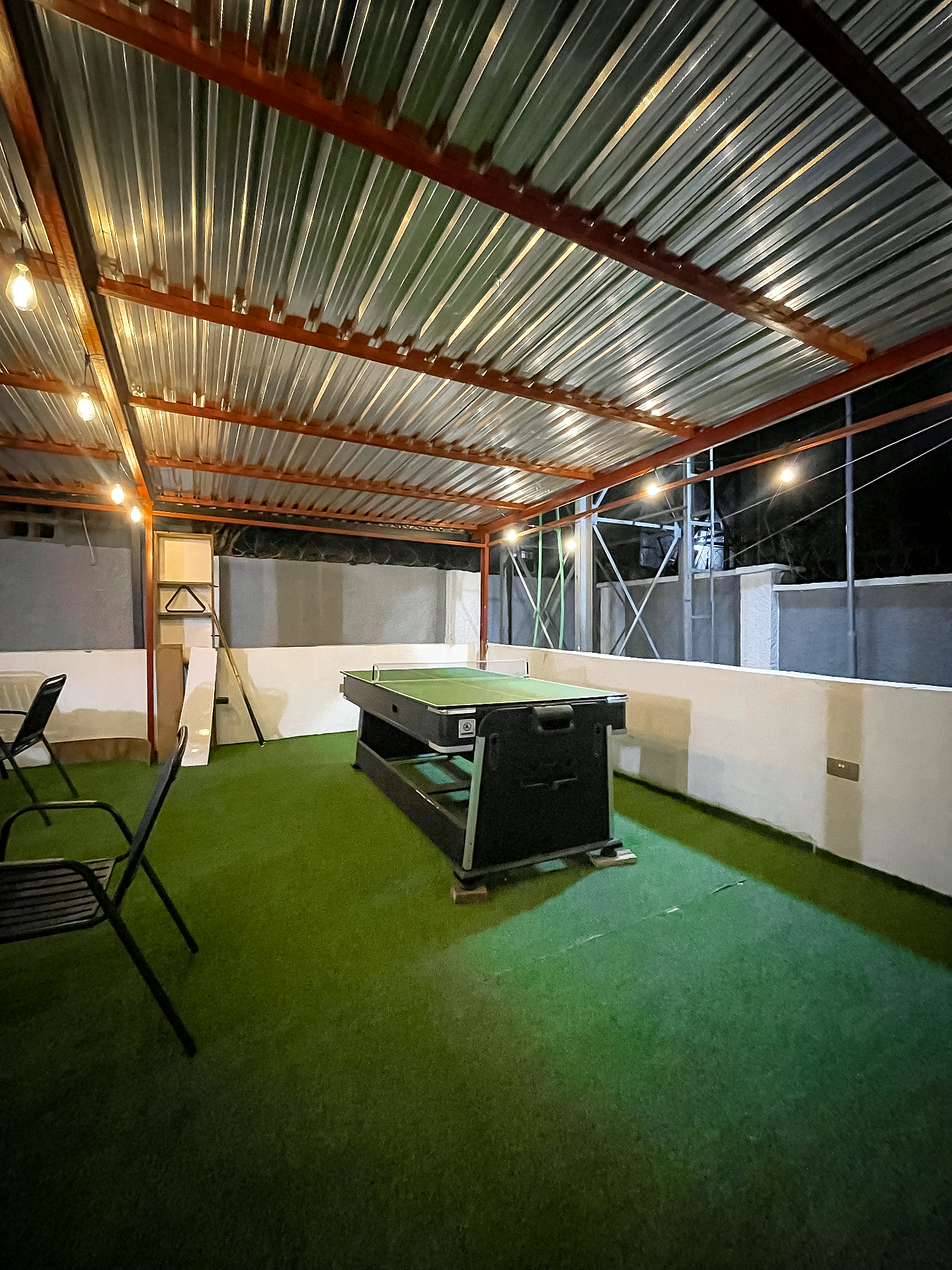 Leisure space with table tennis at Omas Shortlet Apartments